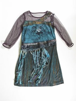 Šaty na karneval pro holky s lebkou secondhand Šaty na karneval pro holky s lebkou secondhand