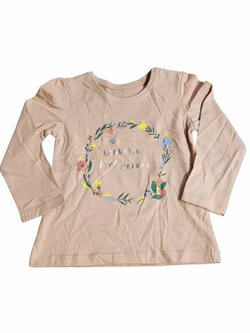 Triko dl. rukáv světlé s obrázkem pro holky outlet