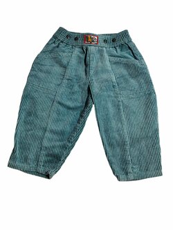 Manšestrové kalhoty tyrkysové pro kluky secondhand Manšestrové kalhoty tyrkysové pro kluky secondhand