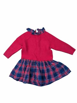 Svetrové červené šaty secondhand