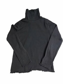 Černé triko s rolákem dlouhý rukáv pro holky secondhand M&S