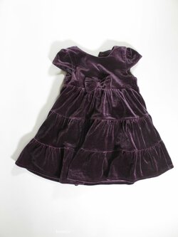 Sametové šaty pro holky fialové secondhand Sametové šaty pro holky fialové secondhand