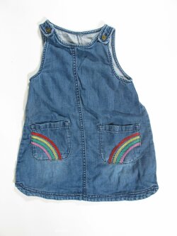 Šaty pro holky modré na ramínka secondhand Šaty pro holky modré na ramínka secondhand