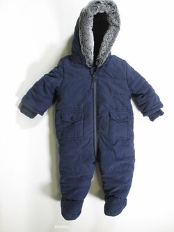 Zimní modrá kombinéza secondhand Zimní modrá kombinéza secondhand