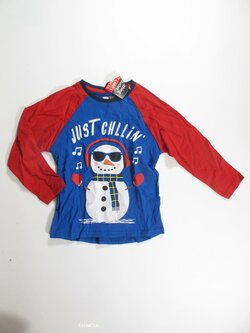 Triko dl.rukáv pro kluky modro červené secondhnad Triko dl.rukáv pro kluky modro červené secondhnad