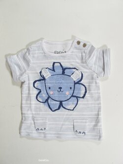 Triko pro kluky bílo modré  secondhand