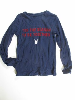 Triko dl.rujáv modré pro kluky vánoční secondhand Triko dl.rujáv modré pro kluky vánoční secondhand