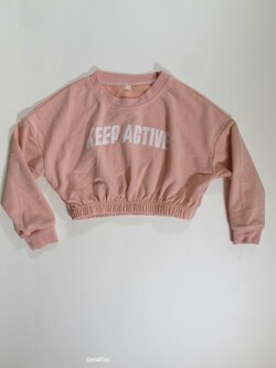 Mikina slbčí růžová crop secondhand Mikina slbčí růžová crop secondhand