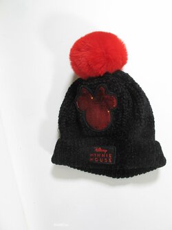 Zimní čepice pro holky červeno černá secondhand Zimní čepice pro holky červeno černá secondhand