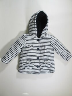 Přechodová bunda pro holky s pruhem secondhand Přechodová bunda pro holky s pruhem secondhand