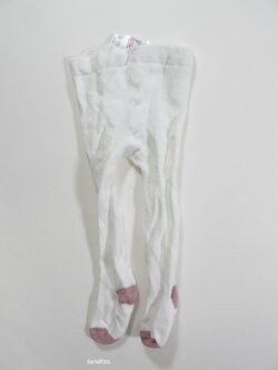 Bílo růžové punčocháče secondhand