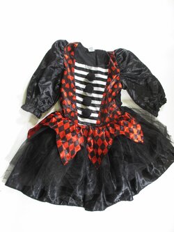 Šaty na karneval pro holky černo červené secondhand Šaty na karneval pro holky černo červené secondhand