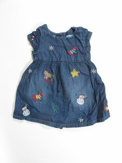 Šaty džínové pro holky modré secondhand Šaty džínové pro holky modré secondhand