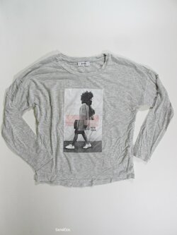 Triko dl.rukáv pro holky šedé secondhnad Triko dl.rukáv pro holky šedé secondhnad