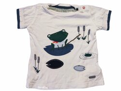 Triko pro kluky, kr. rukáv bílé s žábou secondhand Triko pro kluky, kr. rukáv bílé s žábou secondhand
