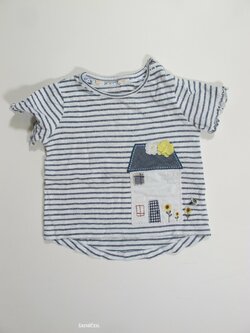 Pruhované triko holky s pruhem secondahnd Pruhované triko holky s pruhem secondahnd