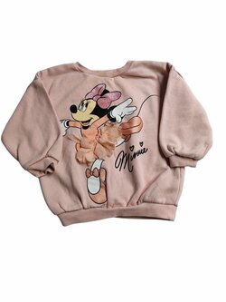 Růžová mikina Minie secondhand Disney