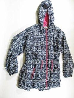 Bunda pro holky šustáková bílo modrá secondhand Bunda pro holky šustáková bílo modrá secondhand