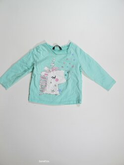 Triko dl.rukáv pro holky zelenkavé secondhand Triko dl.rukáv pro holky zelenkavé secondhand