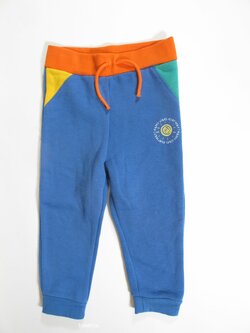 Tepláky pro kluky modro oranžové secondhand Tepláky pro kluky modro oranžové secondhand