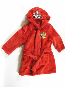 Župan pro kluky červený tlapková patrola secondhand Župan pro kluky červený tlapková patrola secondhand