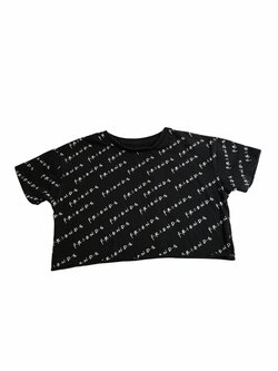 Černý crop top ze seriálu Přátelé secondhand George