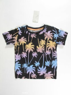 Triko pro kluky černé s palmami outlet Triko pro kluky černé s palmami outlet