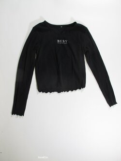 Triko dl.rukáv pro holky černé crop secondhnad Triko dl.rukáv pro holky černé crop secondhnad