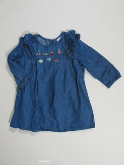 Modré šaty dl rukáv pro holky secondhand Modré šaty dl rukáv pro holky secondhand