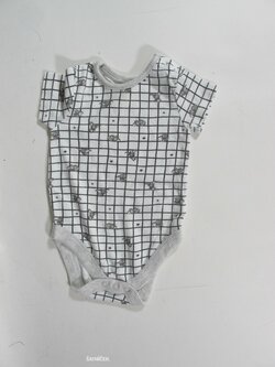 Body šedo bílé pro kluky secondahnd Body šedo bílé pro kluky secondahnd