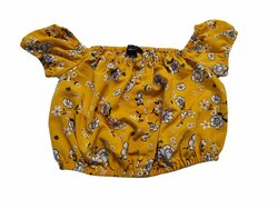 Žlutý topík s kytičkami pro holky secondhand New Look Žlutý topík s kytičkami pro holky secondhand New Look