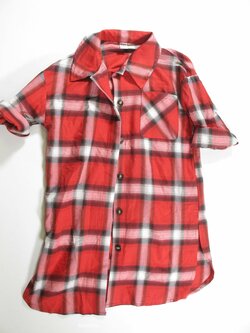 Kostkovaná košile pro holky delší secondhand Kostkovaná košile pro holky delší secondhand