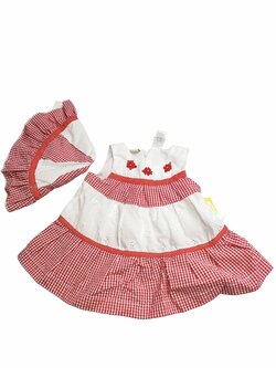 Komplet pro holky šaty s kloboukem outlet Little Bitty