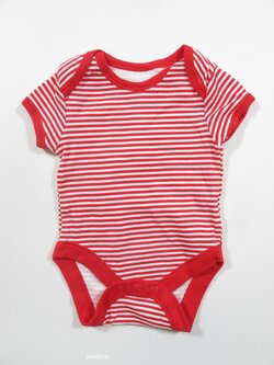 Pruhované body červeno bílé secondhand