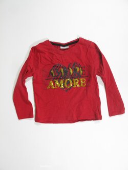 Triko dl.rukáv pro holky červené secondhand Triko dl.rukáv pro holky červené secondhand