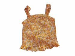 Žluto bílý topík na ramínkách outlet F&F Žluto bílý topík na ramínkách outlet F&F