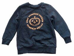 Černá mikina s dýní pro kluky secondhand George Černá mikina s dýní pro kluky secondhand George