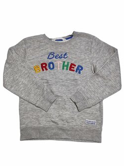 šedá mikina best brother pro kluky secondhand 