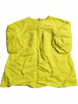 Jarní žluté šaty s dlouhým rukávem outlet Next