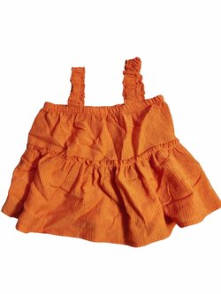 Oranžové šaty na ramínkách secondhand River Island mini Oranžové šaty na ramínkách secondhand River Island mini