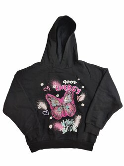 Tmavá mikina s obrázkem pro holky secondhand George