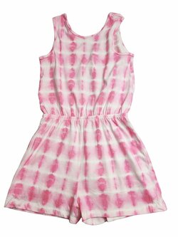 Růžový overal vzorovaný pro holky secondhand F&F Růžový overal vzorovaný pro holky secondhand F&F