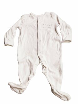 Bílé dupačky s nápisem pro holky secondhand George