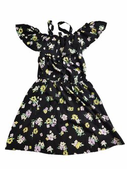 Černé šaty s kytičkami secondhand New Look Černé šaty s kytičkami secondhand New Look