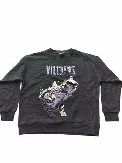 Černá mikina Vilains Disney pro holky secondhand Černá mikina Vilains Disney pro holky secondhand