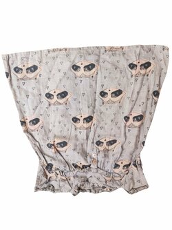 Šedé šaty s mývalem secondhand Next Šedé šaty s mývalem secondhand Next