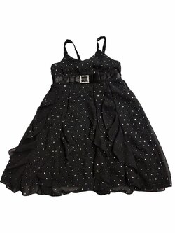 Černé šaty se třpytivými puntíky secondhand Jenny & Me Černé šaty se třpytivými puntíky secondhand Jenny & Me
