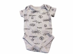 Bílé body s nápisem pro kluky secondhand George Bílé body s nápisem pro kluky secondhand George