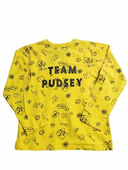 Žluté triko s obrázky pro holky dlouhý rukáv secondhand George Žluté triko s obrázky pro holky dlouhý rukáv secondhand George