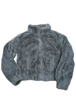 Teplý šedý kožíšek pro holky secondhand New Look